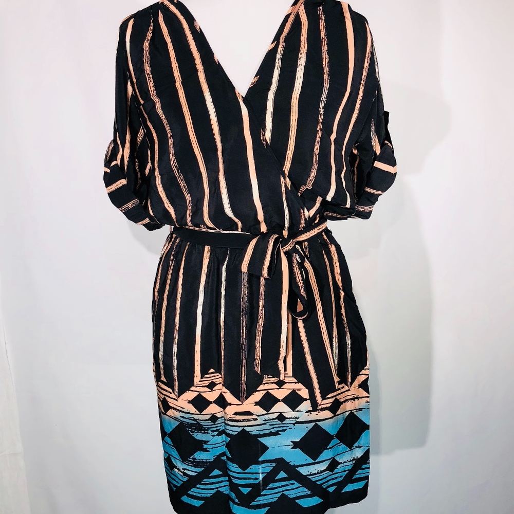 Presley Skye Silk Wrap Dress (XS)